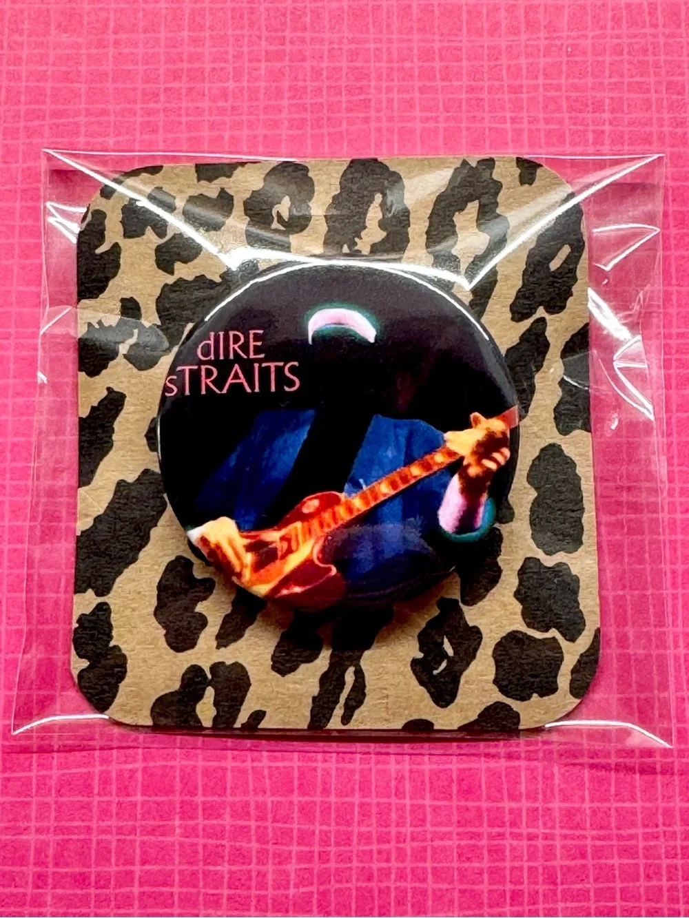New Dire Straits Money for Nothing Music Video Retro 80s Style Button Pin 1.75”